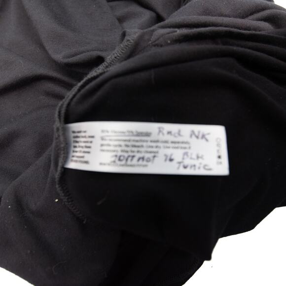 Eileen Fisher Black Long Sleeve Crew Neck Tunic Size Small - Picture 6 of 9